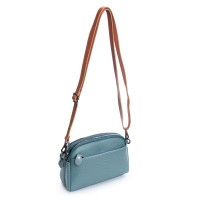 Женский молодежный кожаный клатч ALEX RAI 19204 blue