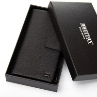 Мужской кожаный кошелек BE BRETTON C165-5-20 black