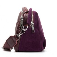 Женская замшевая сумка ALEX RAI 99125 bordo