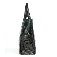Женская кожаная сумка ALEX RAI 1564 black croco
