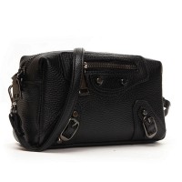 Женский молодежный кожаный клатч ALEX RAI 60072 black