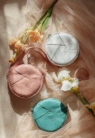 Кожаная круглая женская сумка Бон-Бон BlankNote белая BN-BAG-11-LIGHT