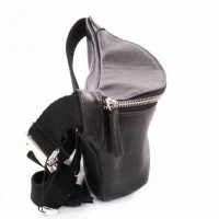 Мужская кожаная сумка бананка, сумка напоясная Grande Pelle 741610