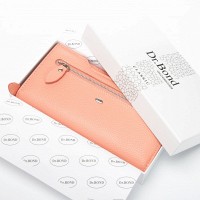 Женский кожаный кошелек Classik  DR. BOND WMB-2M pink purple