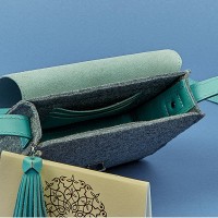 Бохо-сумка BlankNote «Лилу» фетр+кож bn-bag-3-felt-tiffany