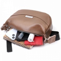 Молодежная женская кожаная сумка через плечо Vintage 22619 