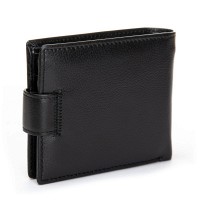Мужской кожаный кошелек - зажим для купюр DR. BOND M13-1CK black