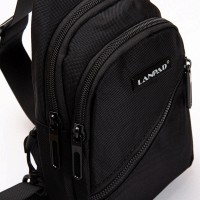 Мужская тканевая сумка-слинг Lanpad 82085 black