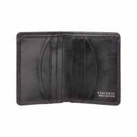 Кожаный мужской кошелек с RFID защитой Visconti cr91 blk