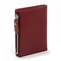 Женский кожаный кошелек Classik  DR. BOND WN-23-10 wine-red