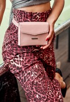 Набор женских кожаных сумок BlankNote  Mini поясная/ кроссбоди розовые - BN-BAG-38-PINK