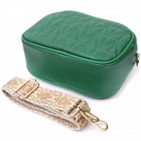 Молодежная женская кожаная сумка через плечо Vintage 22613 