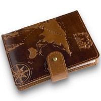 Картхолдер из кожи HiArt CH-06 Crystal Amber 7 wonders of the world
