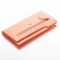 Женский кожаный кошелек Classik  DR. BOND WMB-2M pink purple