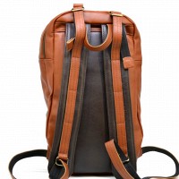 Кожаный мужской рыжий рюкзак TARWA gb-7340-3md
