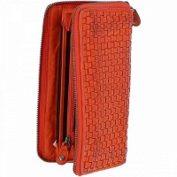 Женский кожаный кошелек Ashwood D81 Orange