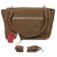 Женская замшевая сумка ALEX RAI DSWR·6A khaki
