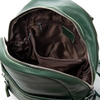 Женский кожаный рюкзак ALEX RAI 8635-9 green