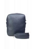 Кожаная мужская сумка The Wings Challenger S синяя флотар TW-CHALLENGER-2-BLUE-FLO