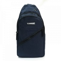 Мужская тканевая сумка-слинг Lanpad 82084 blue