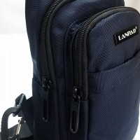 Мужская тканевая сумка-слинг Lanpad 35001 blue