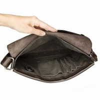 Мужская кожаная сумка через плечо Grande Pelle 753620