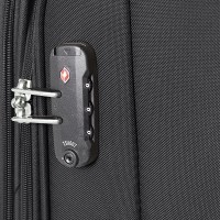 Чемодан малый 4 колеса Gabol Zambia Black S 924619