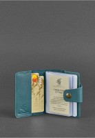 Кожаный кард-кейс BlankNote 7.1 малахит bn-kk-7-1-malachite