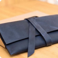 Тревел-кейс кожаный ручной работы кожи BlankNote 1.0 ночное небо