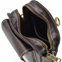 Мужская кожаная сумка через плечо и на пояс TARWA GCw-0075-3md