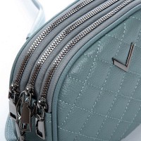 Женский молодежный кожаный клатч ALEX RAI 60065 blue