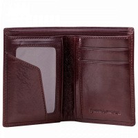 Мужской  кожаный кошелек Smith & Canova 28578 Massachusetts (Brown)