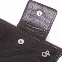 Кожаный мужской кошелек ручной работы GRANDE PELLE 22574 