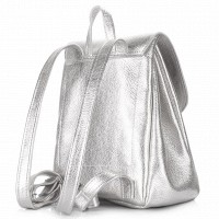 Кожаный рюкзак POOLPARTY Paris silver
