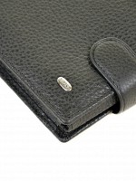 Мужской кожаный черный кошелек Classik dr.Bond M2 black