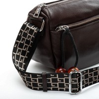 Женская кожаная сумка классическая ALEX RAI 93038 brown