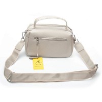 Женская кожаная сумка ALEX RAI 99128 beige