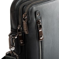 Мужская кожаная сумка через плечо BRETTON 407-88 black