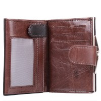 Женский кошелек из натуральной кожи LORENTI dnklt-01-bcf-brown