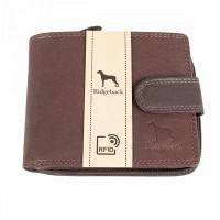 Кожаный мужской кошелек Ridgeback JBNC43MN Brown (Коричневый)