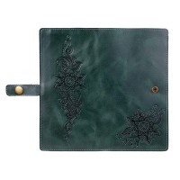 Тревел-кейс из кожи Hi Art «Mehendi Classic» TC-01 тёмно-зелёный