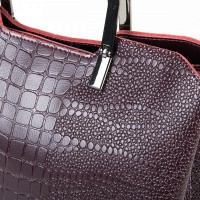 Женская бордовая кожаная сумка ALEX RAI 9-01 1540-1 wine-red