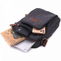 Мужская тканевая сумка через плечо Vintage 22237