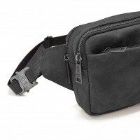 Мужская кожаная сумка бананка, сумка напоясная TARWA RA-0704-3md
