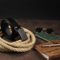 Мужской кожаный ремень автомат Vintage 20318