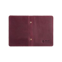 Обложка для документов из кожи HiArt AD-03 Shabby Plum