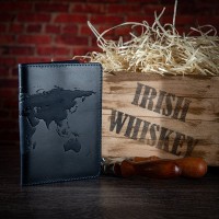 Обложка-органайзер для документов из кожи HiArt PC-03	Buta Art синяя