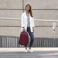 Рюкзак бордовый антивор XD Design Bobby Hero Small Red (P705.704)