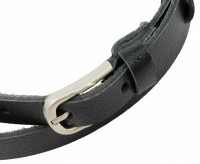 Женский узкий кожаный ремень Skipper 1371-15