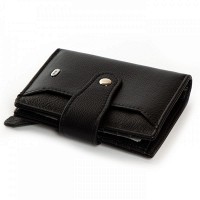 Женский кожаный кошелек Classik  DR. BOND WN-23-15 black